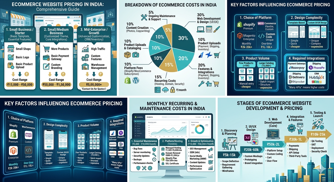 Ecommerce Website Pricing in India: A Comprehensive Guide to Costs & Factors